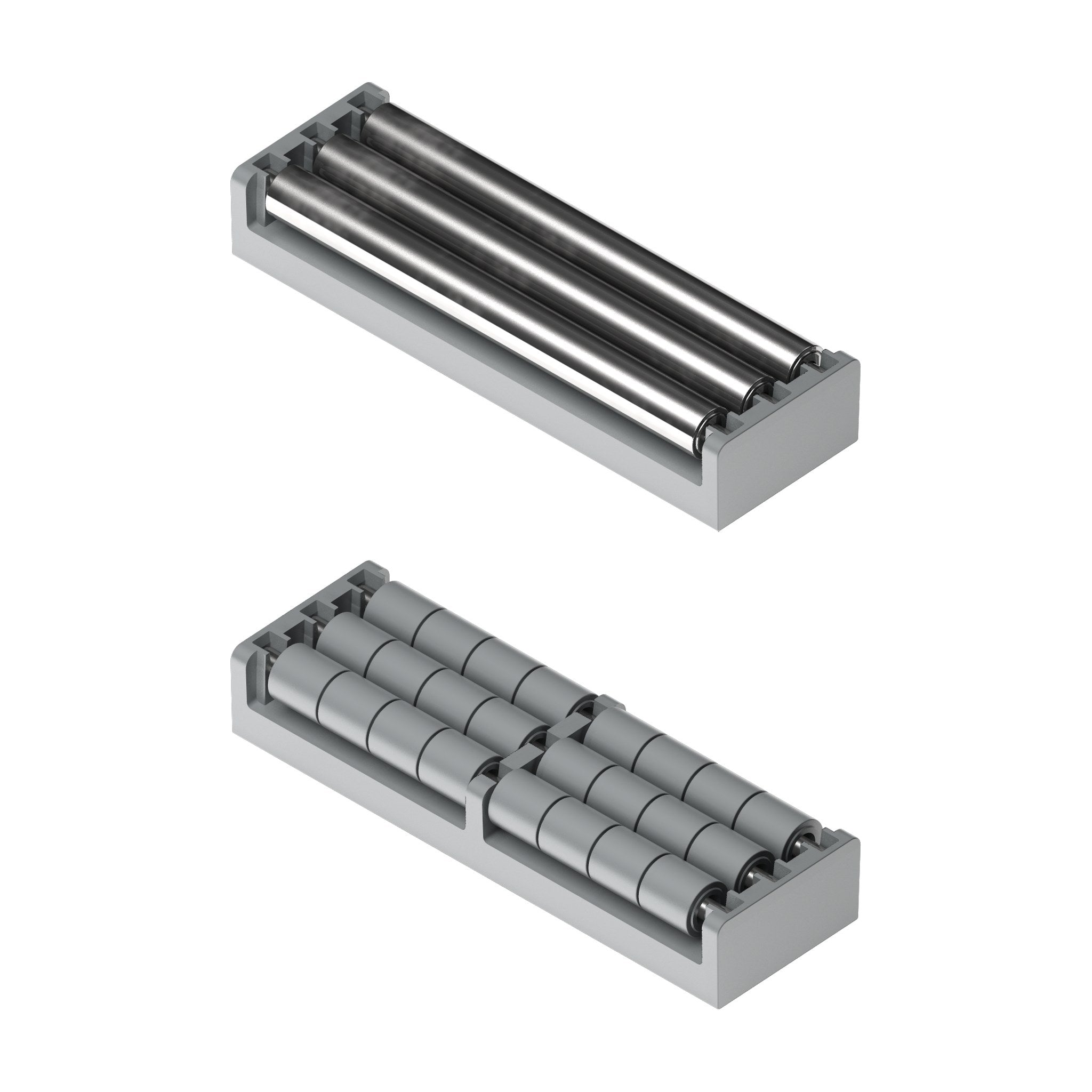 Tecom Modular Transfer Plates without Lip (115mm, 3 rows of rollers) — Part 1430