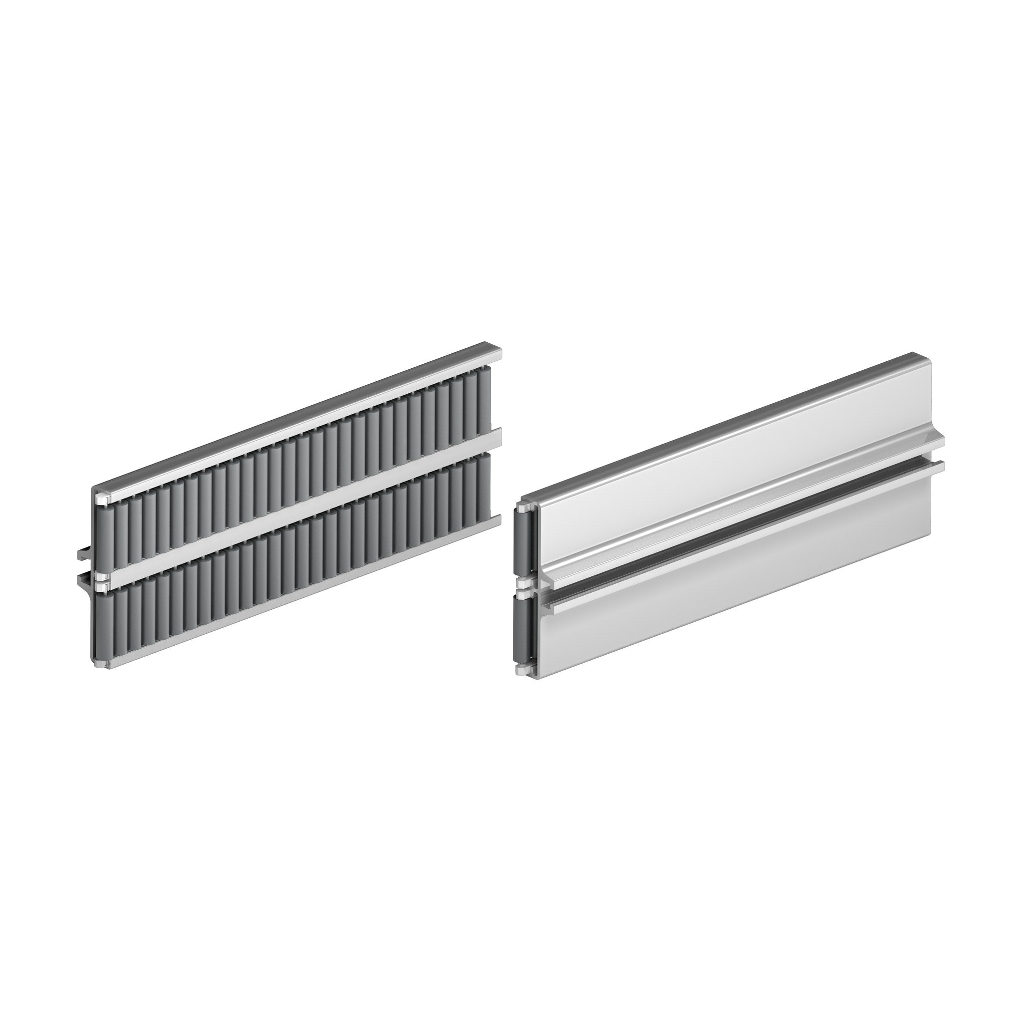 Tecom Roller Side Guide with Rubberised Cylinders (double type, 9.3mm pitch) — Part 1477