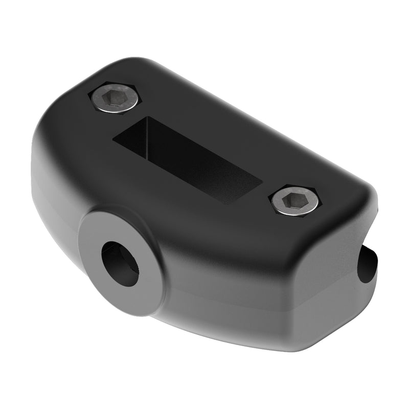 Tecom Guide Rail Clamp on Flat Support (for round rails) — Part 1231