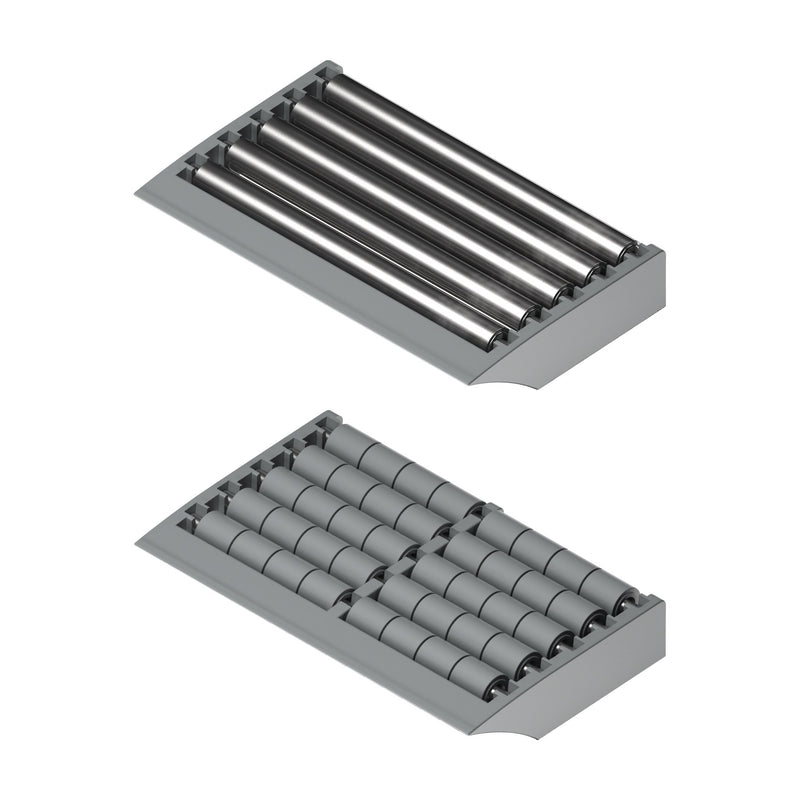 Tecom Modular Transfer Plates with Lip (115mm, 3 rows of rollers) — Part 1257