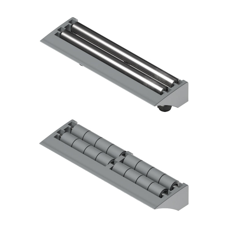 Tecom Modular Transfer Plates with Lip (115mm, 2 rows of rollers) — Part 1259