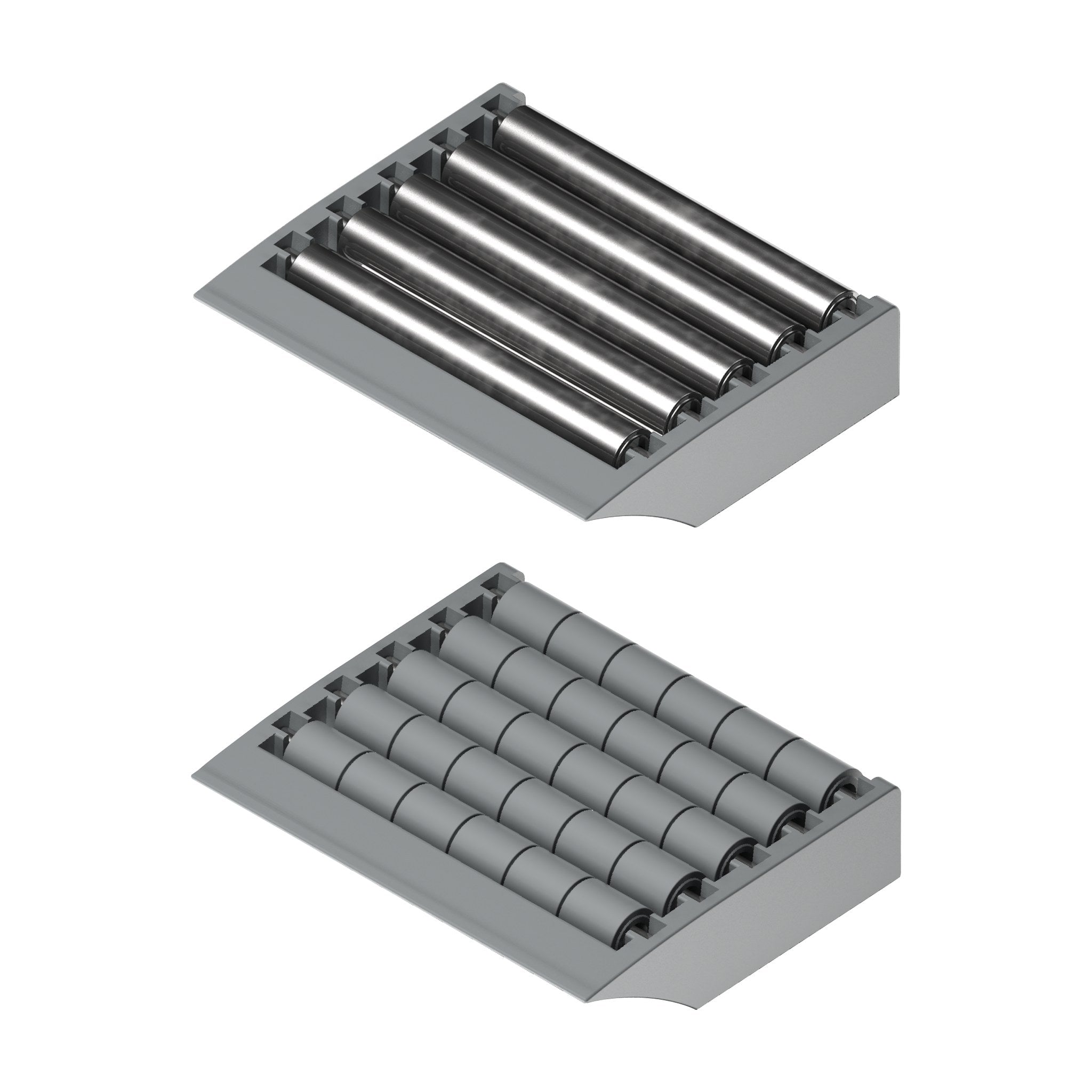 Tecom Modular Transfer Plates with Lip (85mm, 5 rows of rollers) — Part 1260