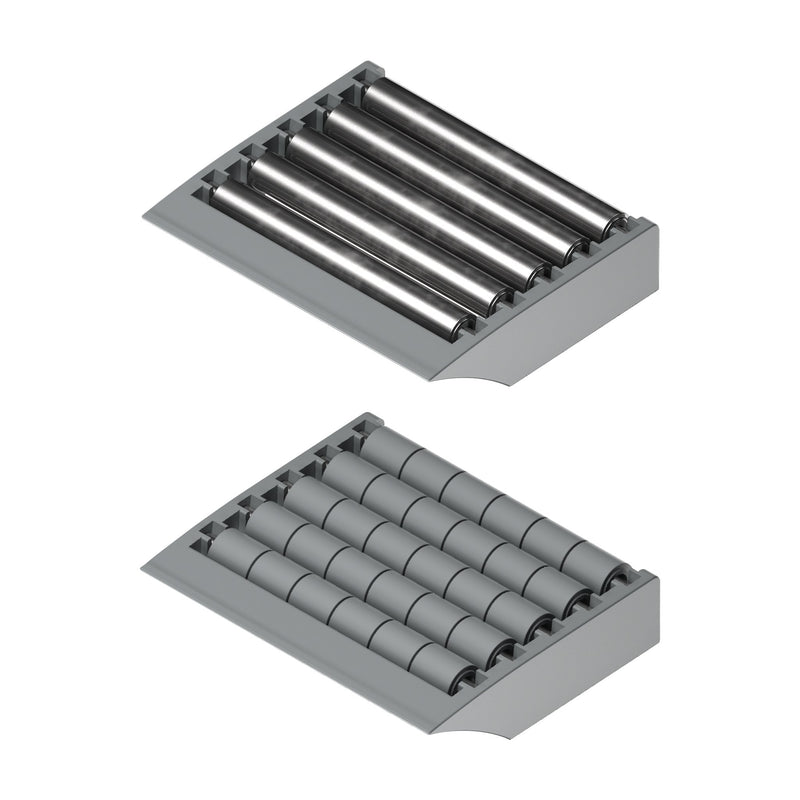 Tecom Modular Transfer Plates with Lip (85mm, 5 rows of rollers) — Part 1260