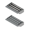 Tecom Modular Transfer Plates with Lip (85mm, 3 rows of rollers) — Part 1261