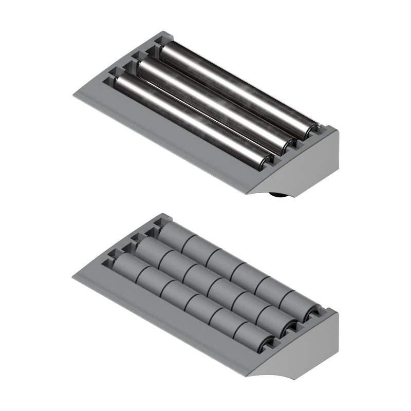 Tecom Modular Transfer Plates with Lip (85mm, 3 rows of rollers) — Part 1261