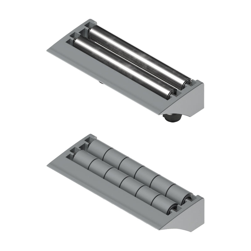 Tecom Modular Transfer Plates with Lip (85mm, 2 rows of rollers) — Part 1262
