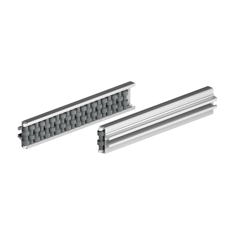 Tecom Roller Side Guide with Round Rollers (single type, 12mm pitch) — Part 1355