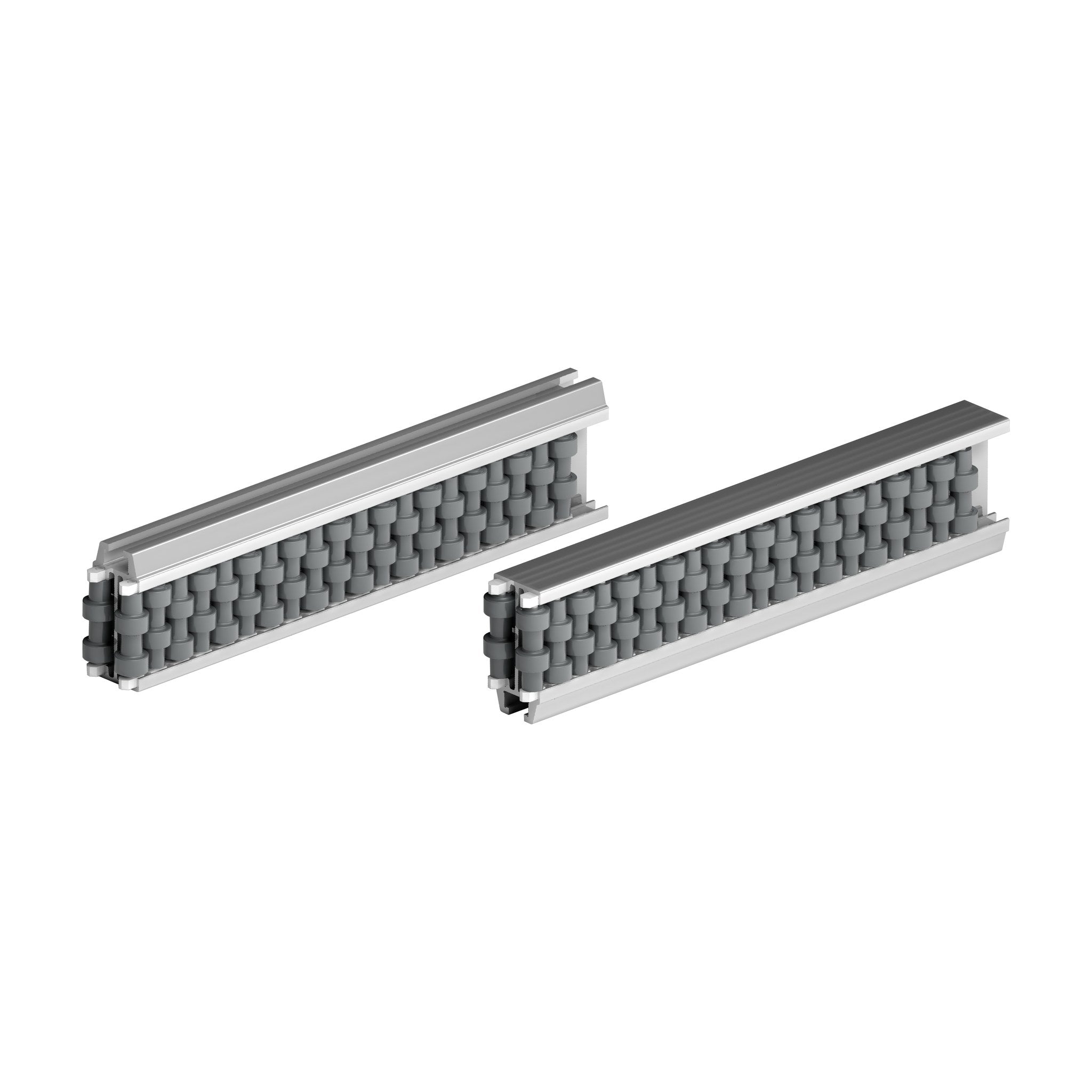 Tecom Roller Central Guide with Round Rollers (single type, 12mm pitch) — Part 1357