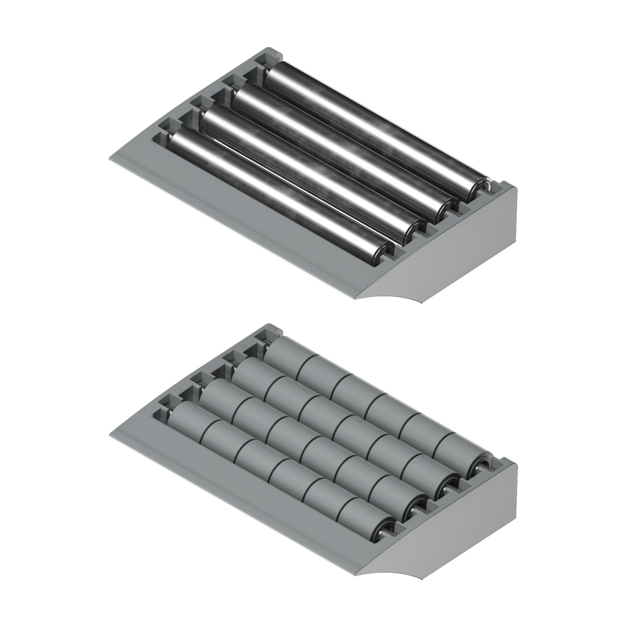Tecom Modular Transfer Plates with Lip (85mm, 4 rows of rollers) — Part 1416
