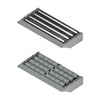 Tecom Modular Transfer Plates with Lip (115mm, 4 rows of rollers) — Part 1417