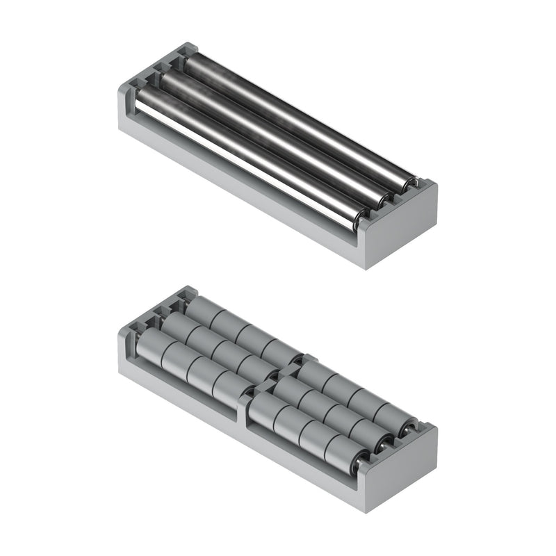 Tecom Modular Transfer Plates without Lip (115mm, 3 rows of rollers) — Part 1430