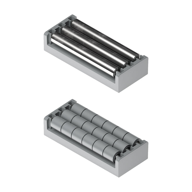 Tecom Modular Transfer Plates without Lip (85mm, 3 rows of rollers) — Part 1432