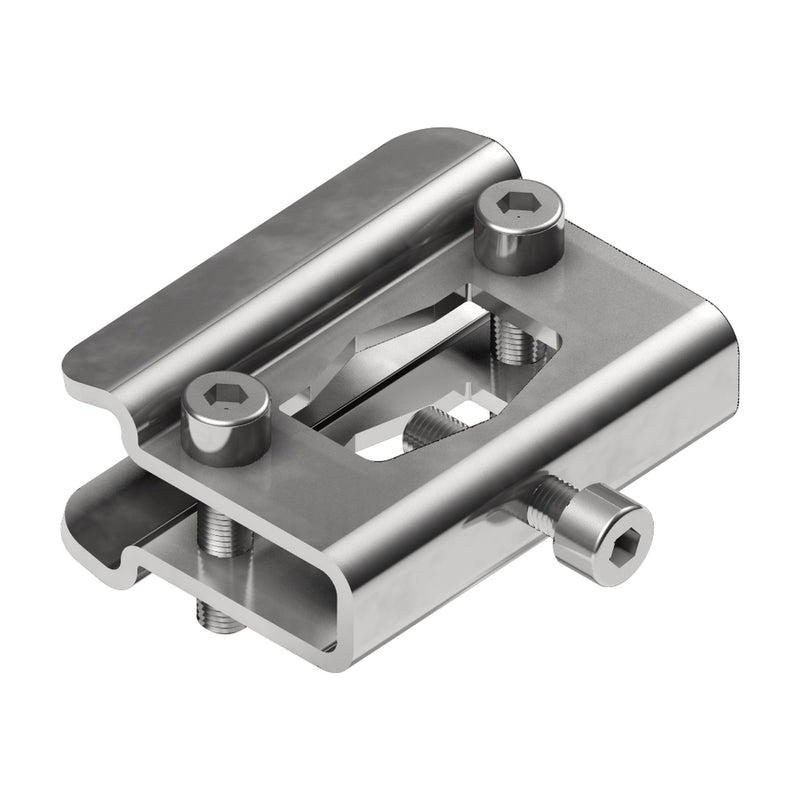 Tecom Guide Rail Clamp (for trapezoidal rails) — Part 1439