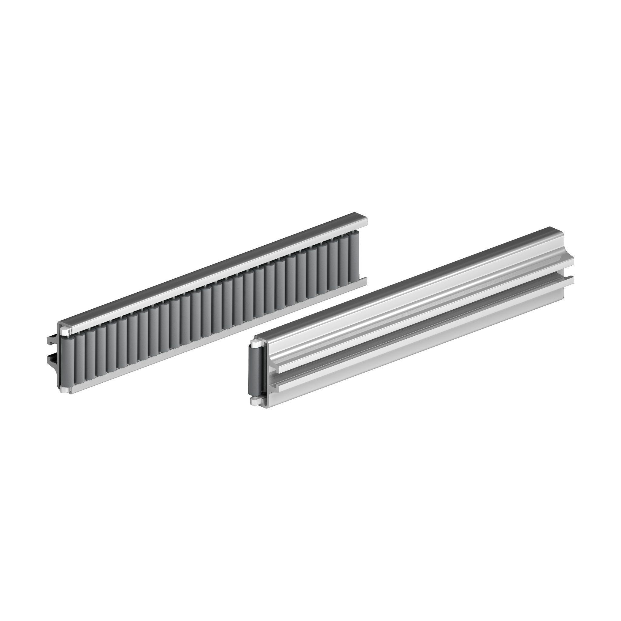 Tecom Roller Side Guide with Rubberised Cylinders (single type, 9.3mm pitch) — Part 1467