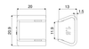 Part 1546 dimension drawing — for 1.5 mm profile