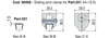 Part 1549 sections — sliding joint clamp for Part 551 (H = 15.5)