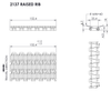 Nusaf 2137 raised rib modular belt — dimensioned drawing (25.4 mm pitch)