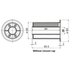 Tecom Roller for Chain Return (with flange) — Part 1555