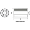 Tecom Roller for Chain Return (without flange) — Part 1556