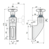 Tecom Guide Rail Bracket (short type) — Part 1557