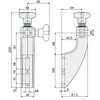 Tecom Guide Rail Bracket (medium type) — Part 1558