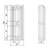 Tecom Spacer for Bracket — Part 1560