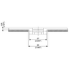 8257 Series dimension drawing (cross-section) — Regina Conveyor Catalogue