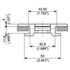 880TA Series dimension drawing (cross-section) — Regina Conveyor Catalogue
