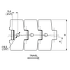 880TA Series dimension drawing (top view) — Regina Conveyor Catalogue