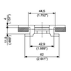 AR 880T Series dimension drawing (cross-section) — Regina Conveyor Catalogue