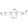 882M Series dimension drawing (top view) — Regina Conveyor Catalogue