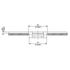 882M Series dimension drawing (side view) — Regina Conveyor Catalogue
