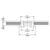 UP 882T Series dimension drawing (cross-section) — Regina Conveyor Catalogue