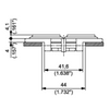 HFX 820 Series dimension drawing (cross-section) — Regina Conveyor Catalogue