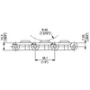HFX 820 Series dimension drawing (side view) — Regina Conveyor Catalogue