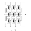 HFX 821 Series dimension drawing (top view) — Regina Conveyor Catalogue