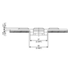 HFX 8257 Series dimension drawing (cross-section) — Regina Conveyor Catalogue