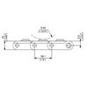 HFX 8257 Series dimension drawing (side view) — Regina Conveyor Catalogue