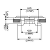 HFX 880T Series dimension drawing (cross-section) — Regina Conveyor Catalogue