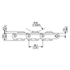 HFX 880T Series dimension drawing (side view) — Regina Conveyor Catalogue