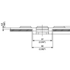 HFX 882M Series dimension drawing (cross-section) — Regina Conveyor Catalogue