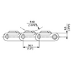 HFX 882M Series dimension drawing (side view) — Regina Conveyor Catalogue