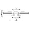 HFX 882T Series dimension drawing (cross-section) — Regina Conveyor Catalogue