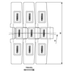 HFX 882T Series dimension drawing (top view) — Regina Conveyor Catalogue