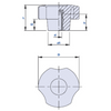 Thenar 3-Lobe Knob — Part THB50