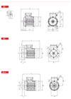Chiaravalli CHT motors 132-315 — B3 / B5 / B14 drawings (catalogue p164)