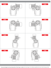 Chiaravalli CH/CH executions OAD, OAS, OBD, OBS, VAD, VAS, VBS, VBD — position of the first gear on the second