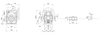 Chiaravalli CH06 worm gearbox — dimension drawing