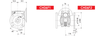 Chiaravalli CH06 — F output flange executions
