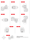 Chiaravalli CH worm gearbox mounting positions (B3, B6, B7, B8, V5, V6, F1, F2)